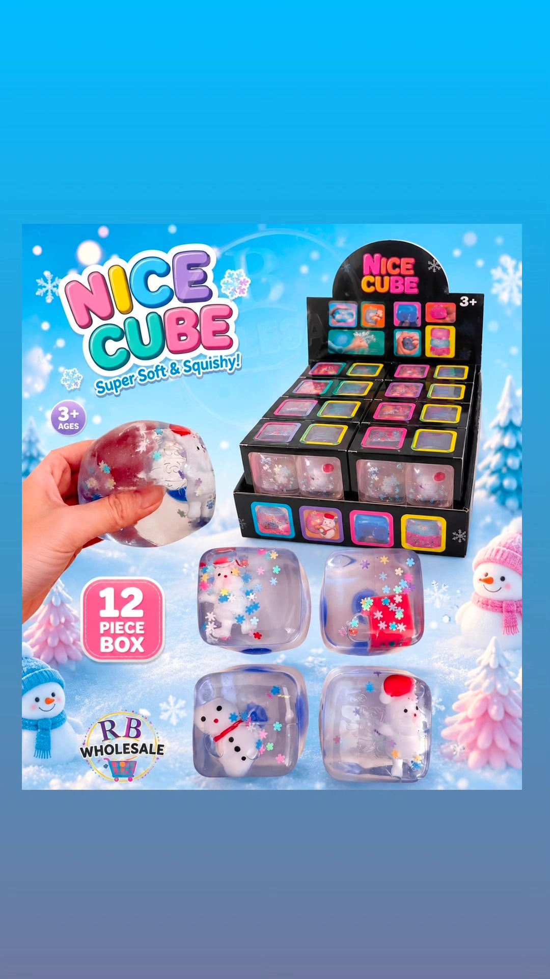 12PC ⛄️ SnowMan Cube