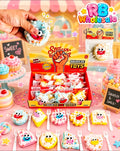 12pc Food Face Squishy