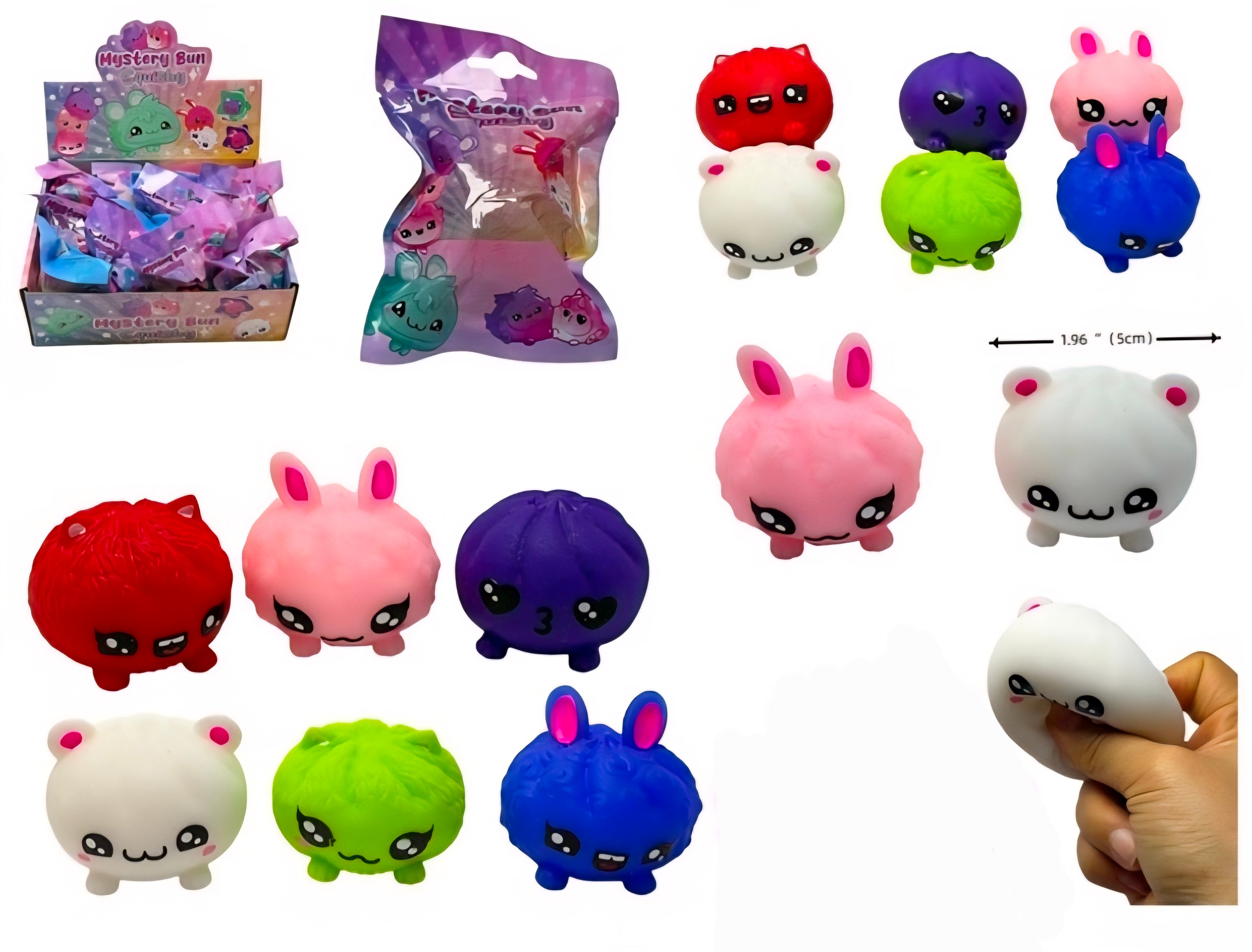 12pc Mystery Bun squishy