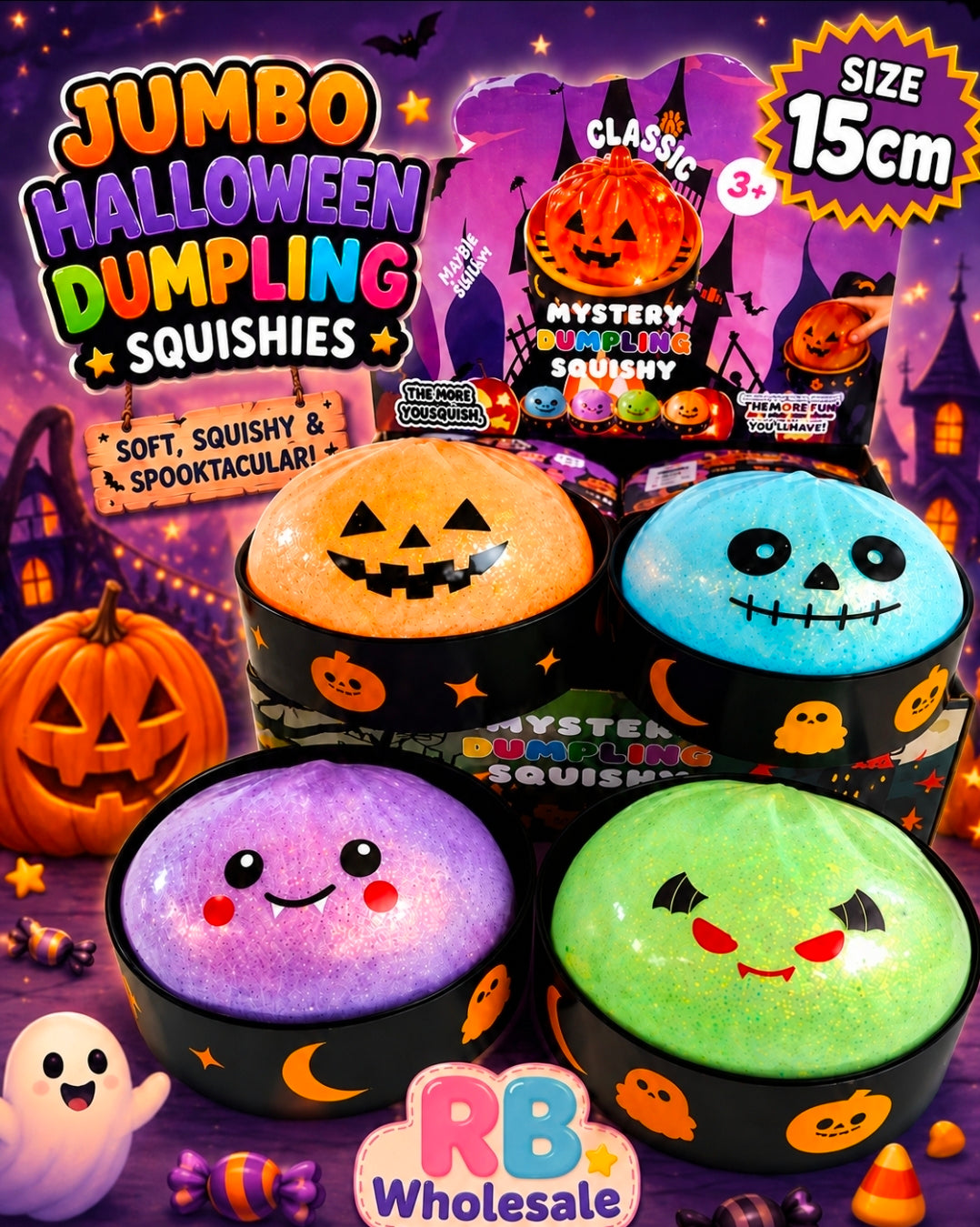 4PC JUMBO HALLOWEEN DUMPLING 🎃