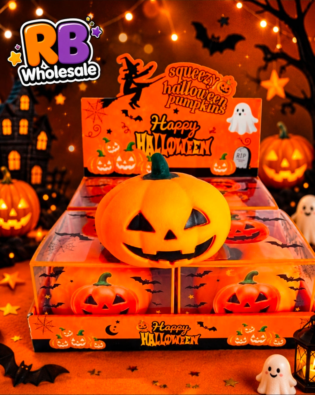 4PC Jumbo Halloween Pumpkin