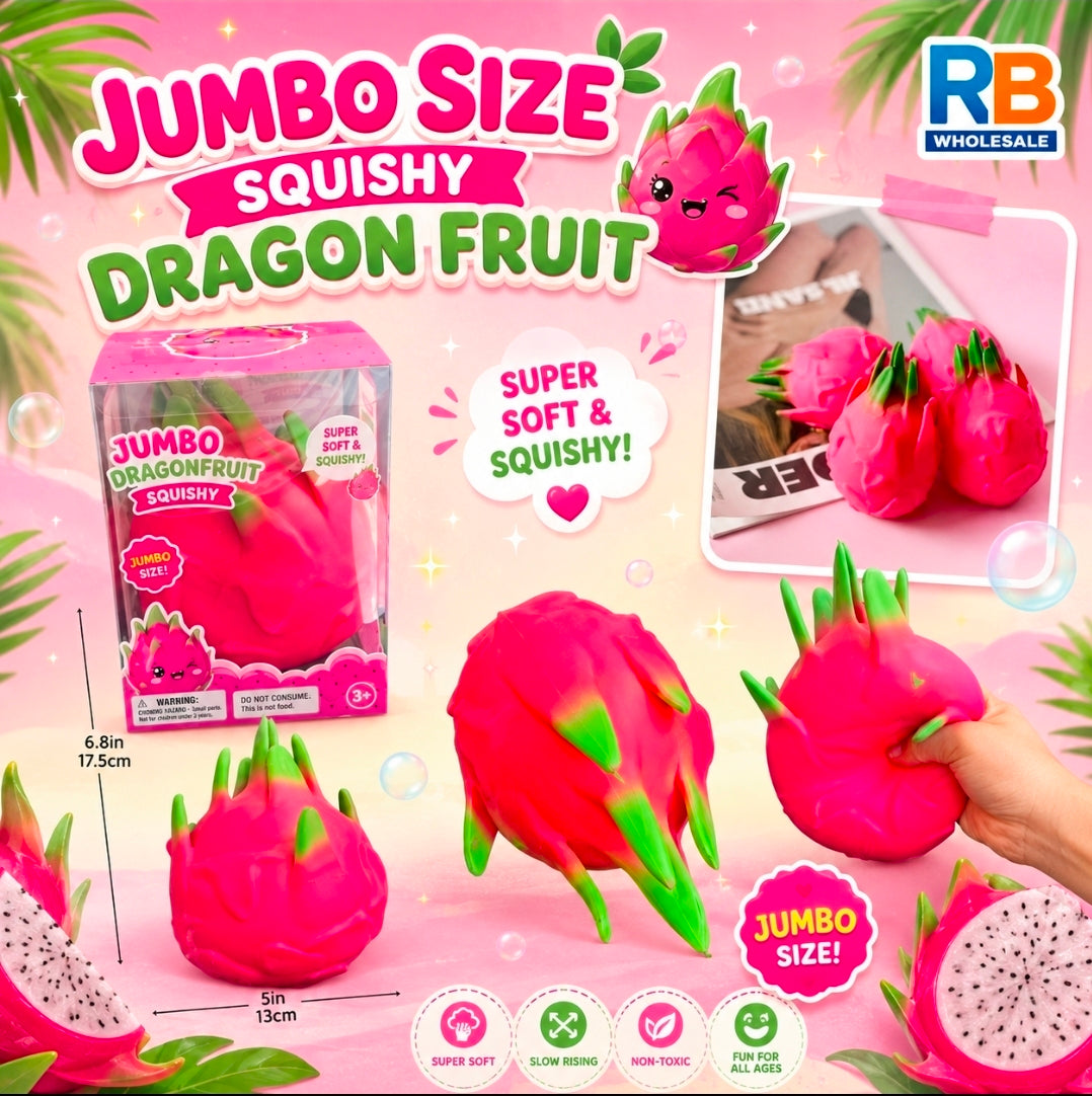 4pc Scented Jumbo Dragon Fruit