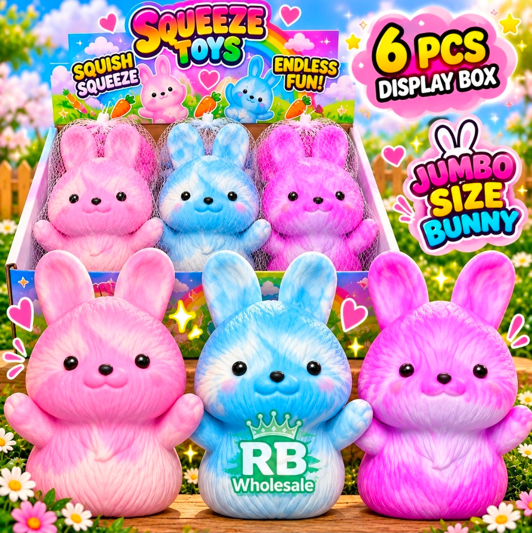 6PC JUMBO COLOR BUNNY 🐰