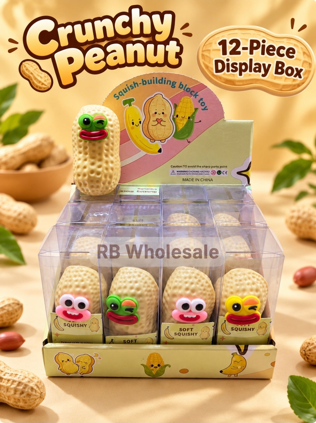 12PC Crunchy Face Peanut 🥜