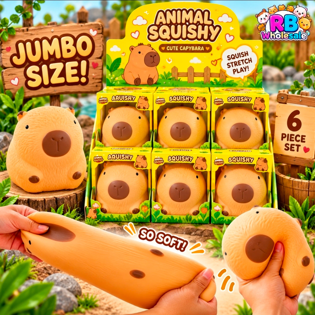 6PC Jumbo Capybara