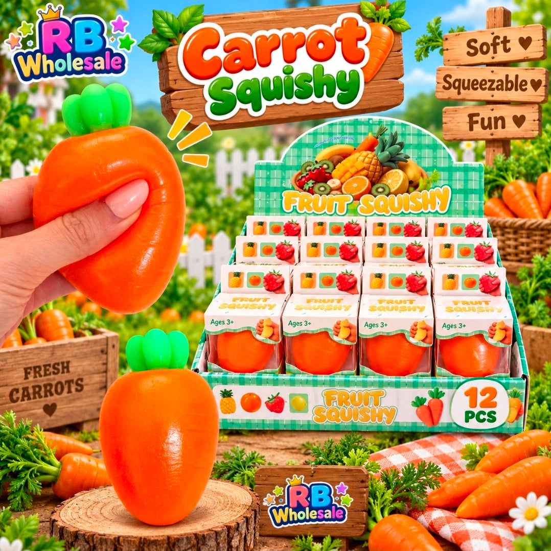 12pc Squishy Carrots 🥕