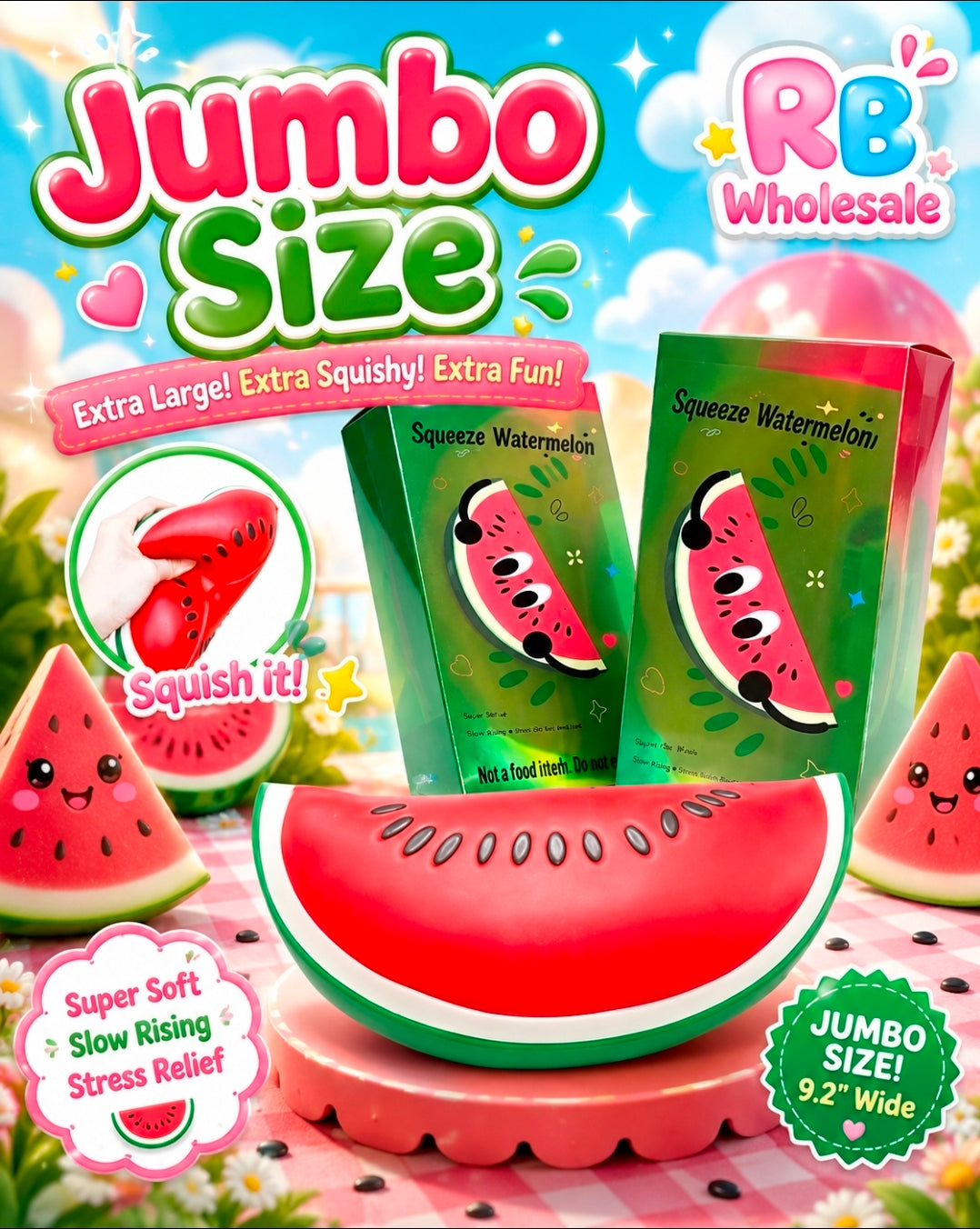 3PC Jumbo Watermelon 🍉