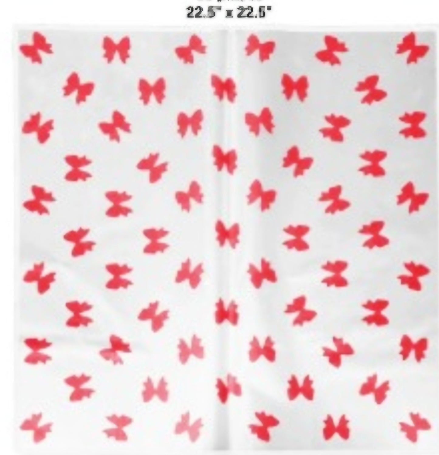 Red bow Coquette floral paper