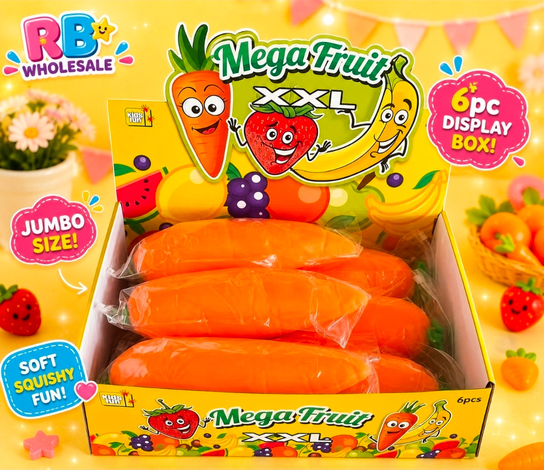 6pc Jumbo squishy Carrot 🥕