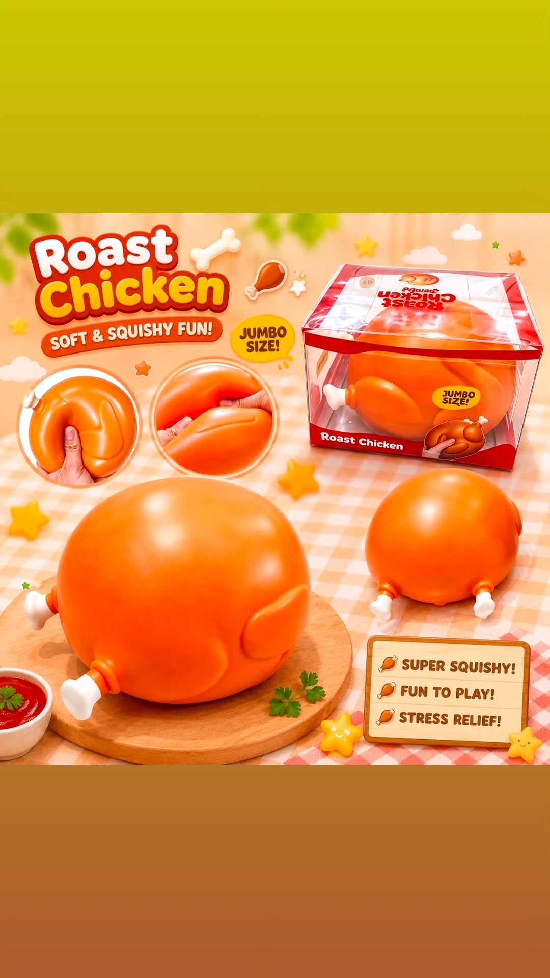 3pc Roast Chicken 🍗