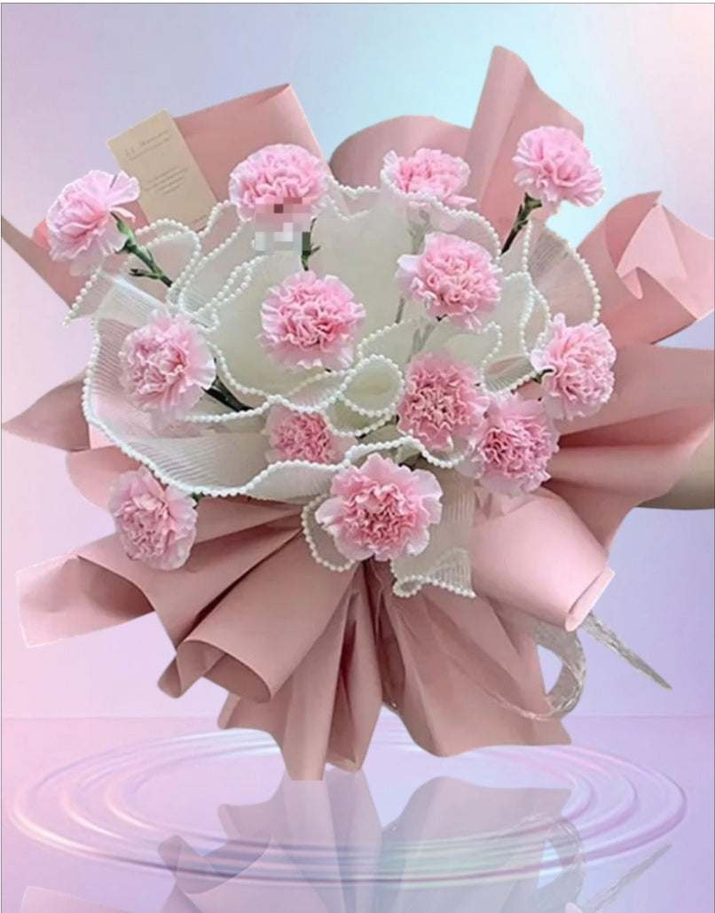 Pink-Flower Wrapping Mesh