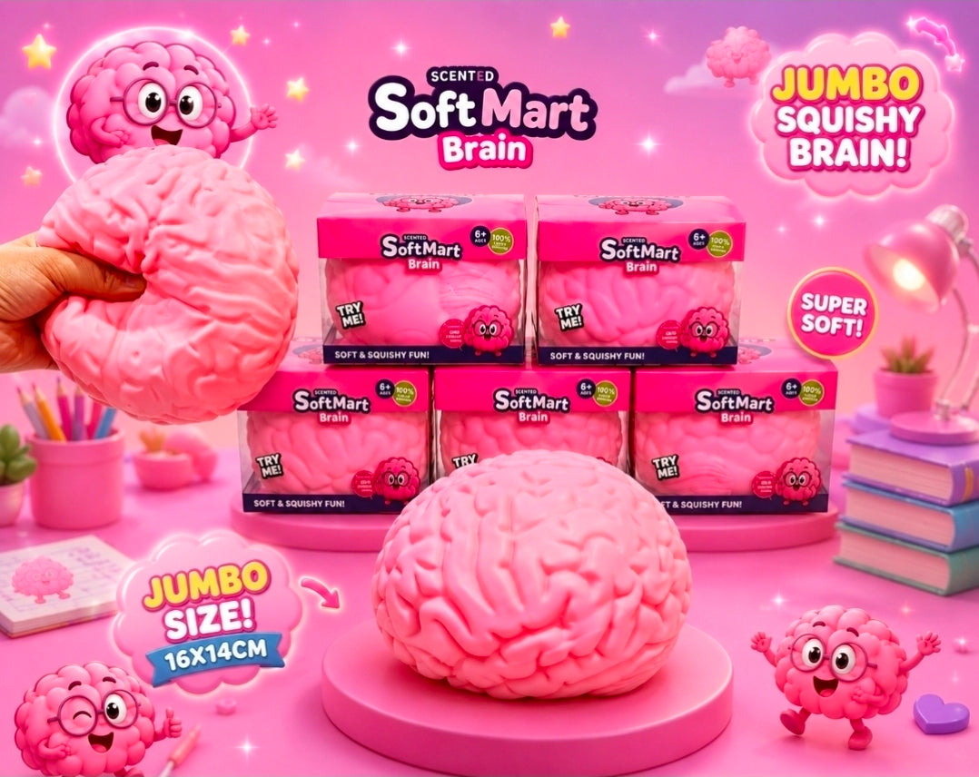 3pc Big Brain 🧠-Pink