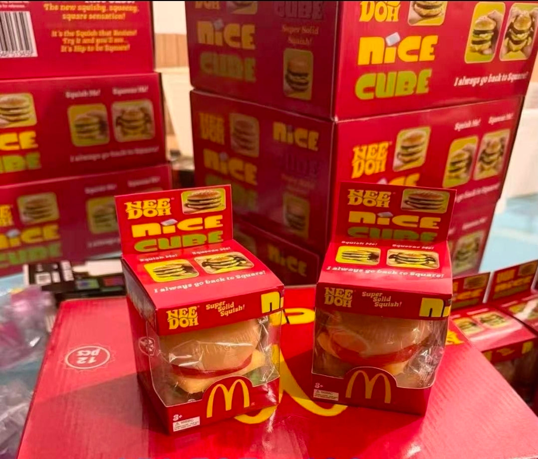 12pc box Burger squishy