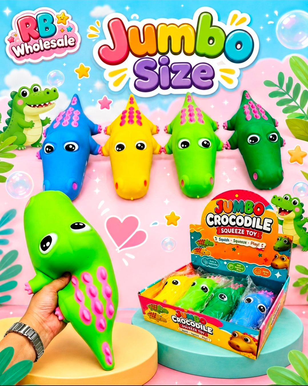 4pc Jumbo Crocodile 🐊