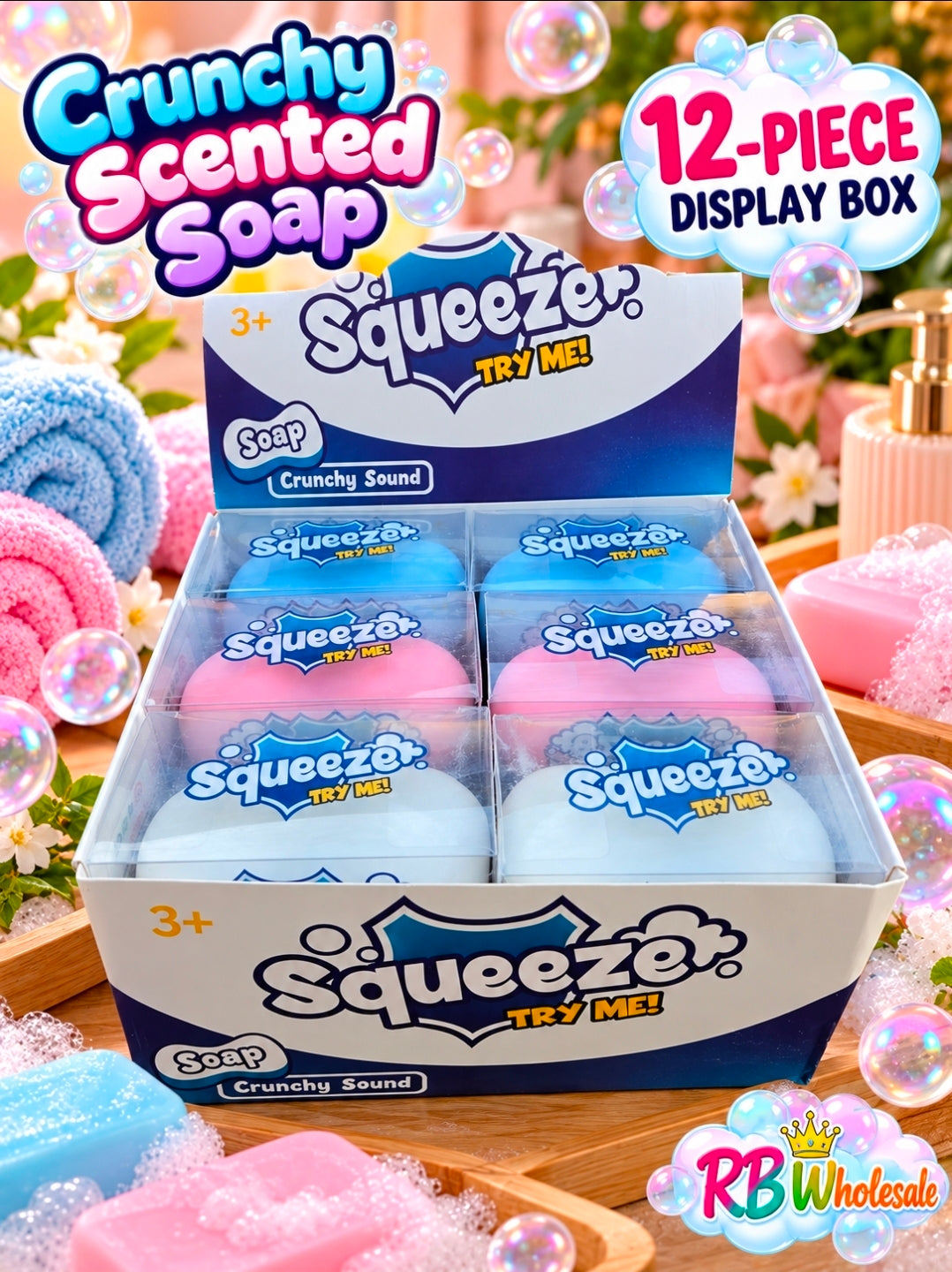 12PC Scented Crunchy Soap