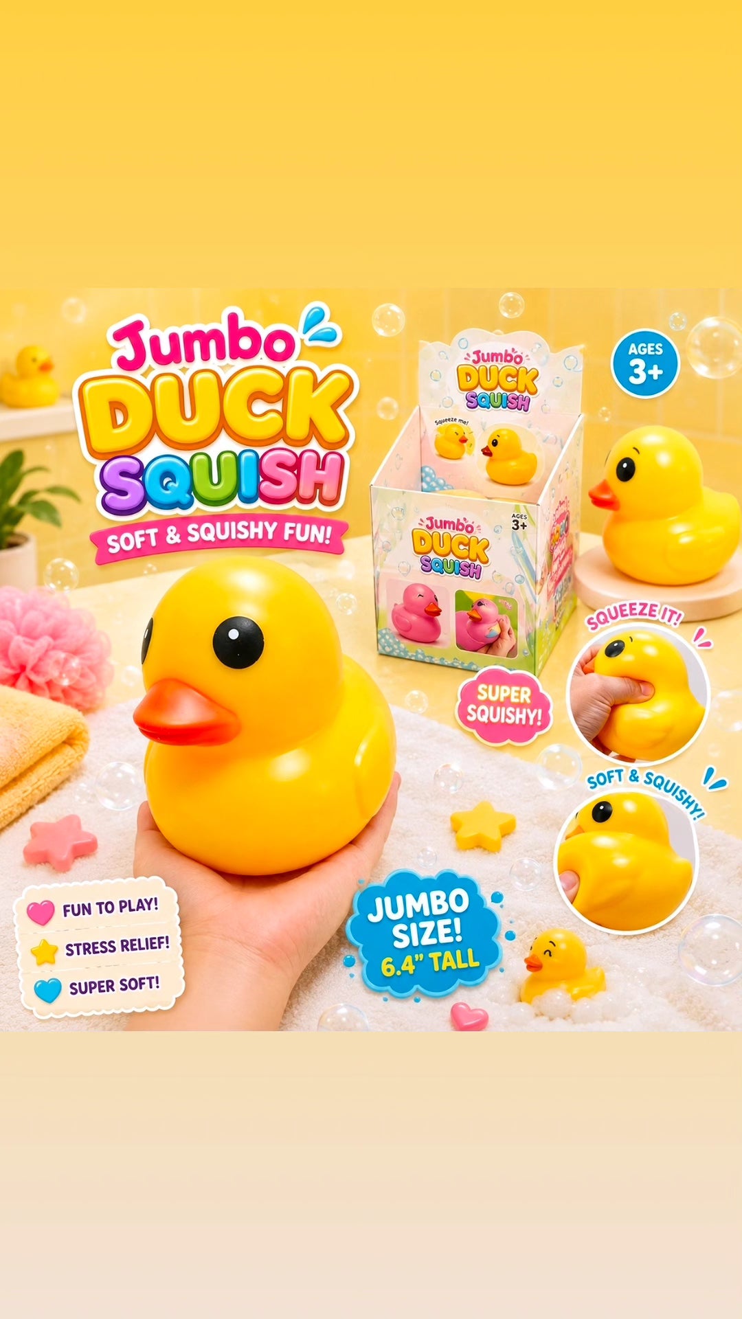 3pc Yellow Duck