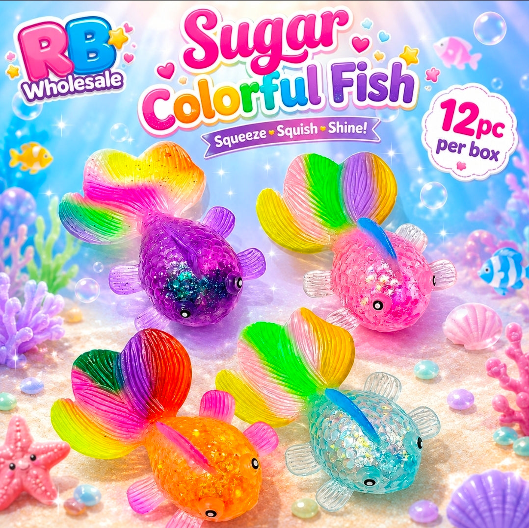 12pc Colorful Sugar Fish