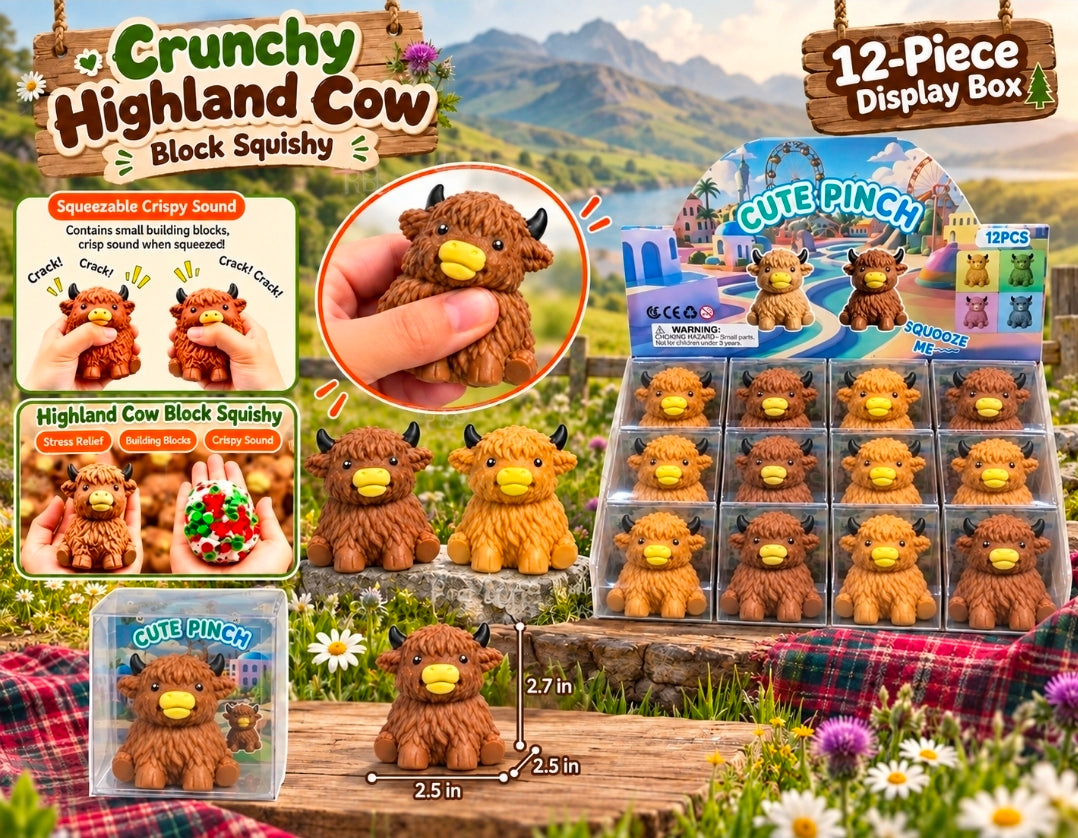 12pc Crunchy Highland Cow 🐄