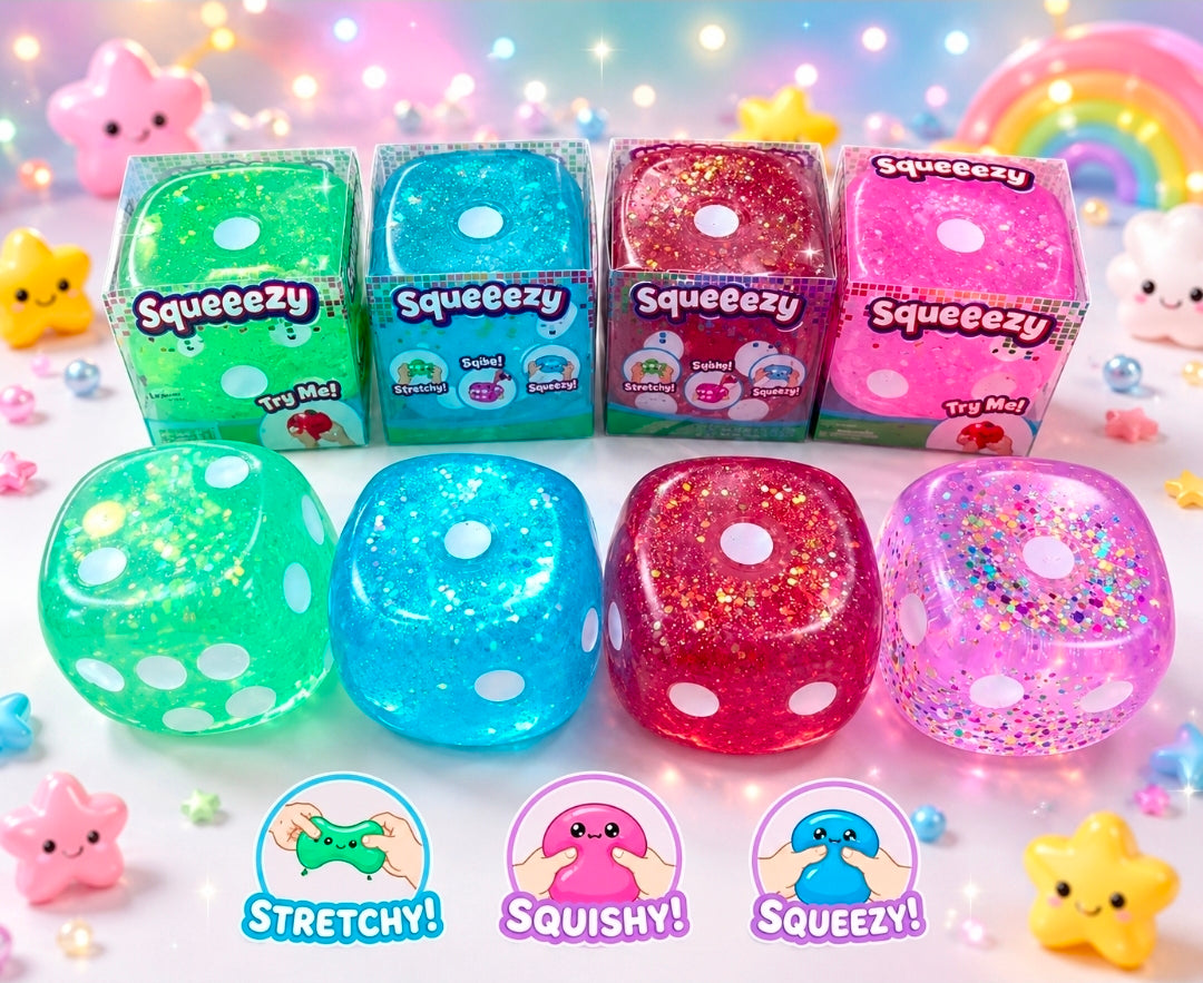 4pc Squishy Dice