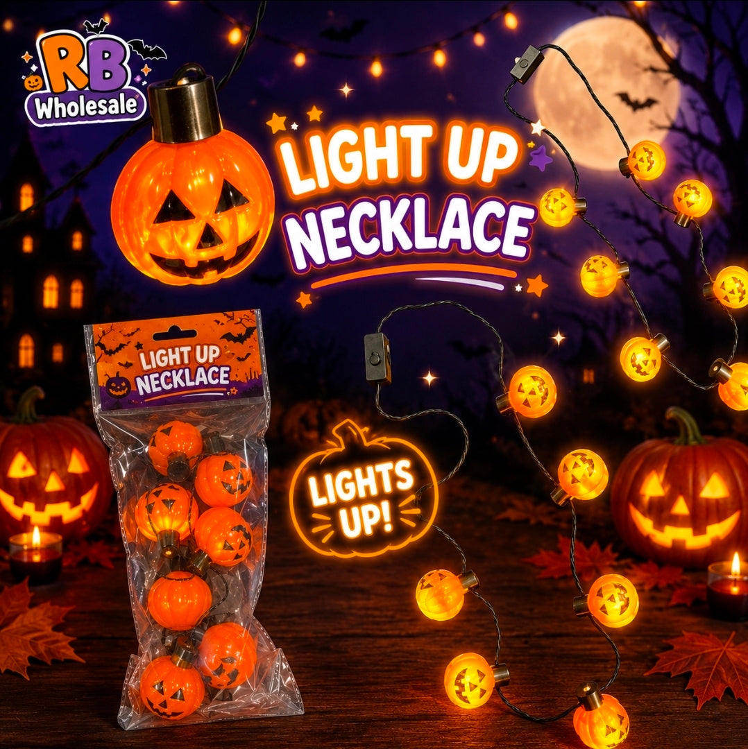 6pc Light up Pumpkin 🎃 Necklace