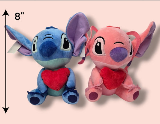 Red Heart blue & pink plushies