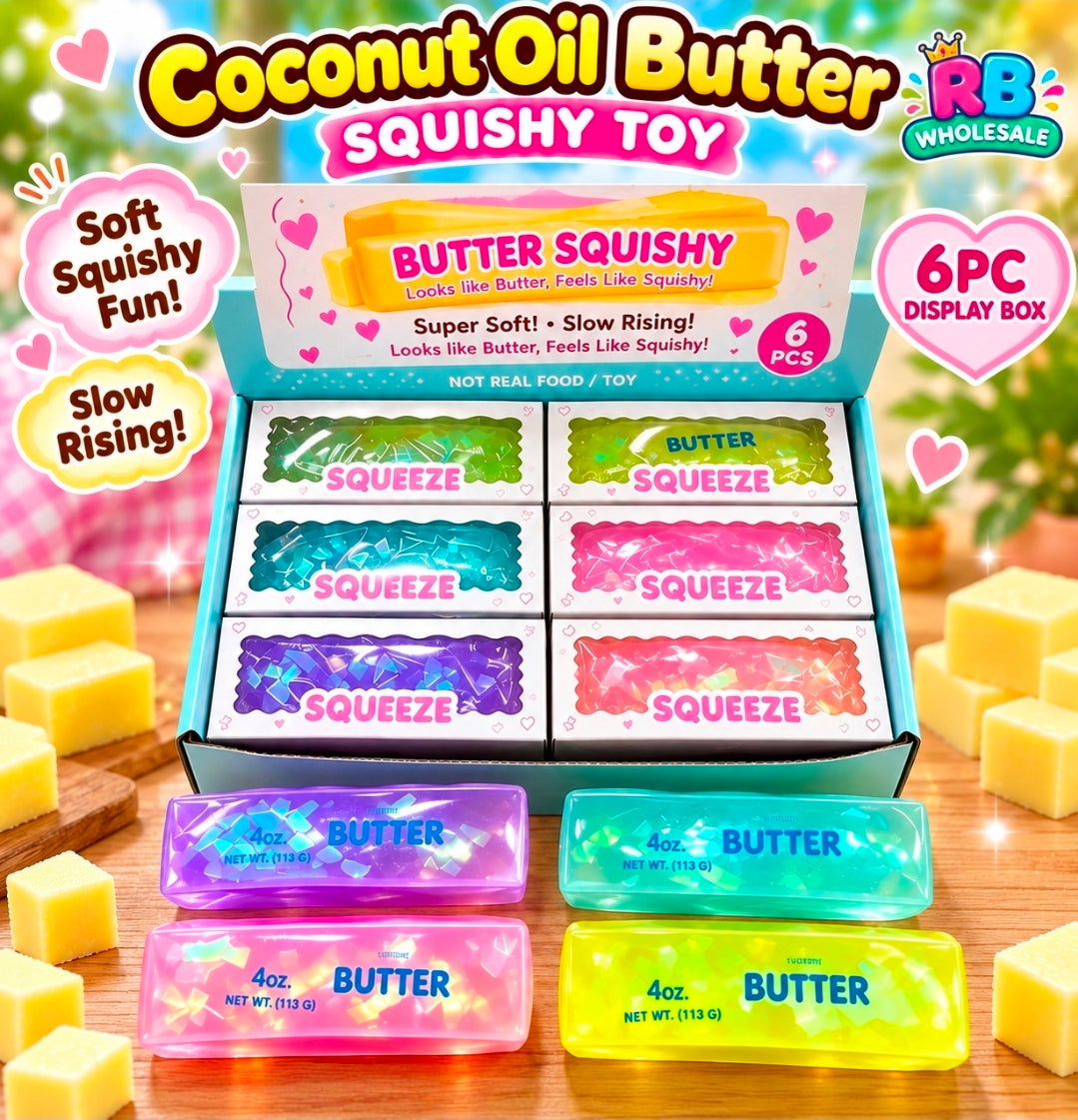 6Pc Color Coconut Oil Butter