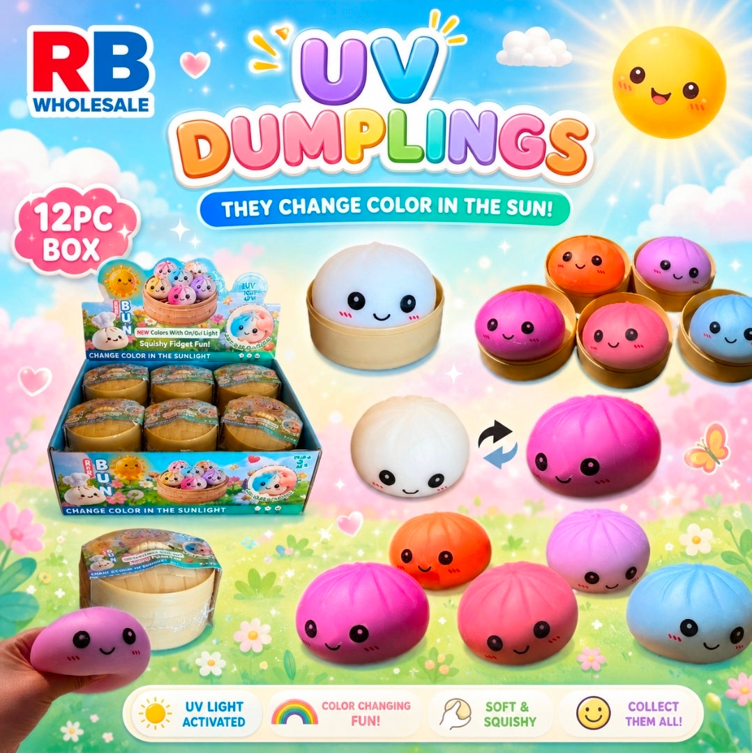 12PC UV Changing Color Bun