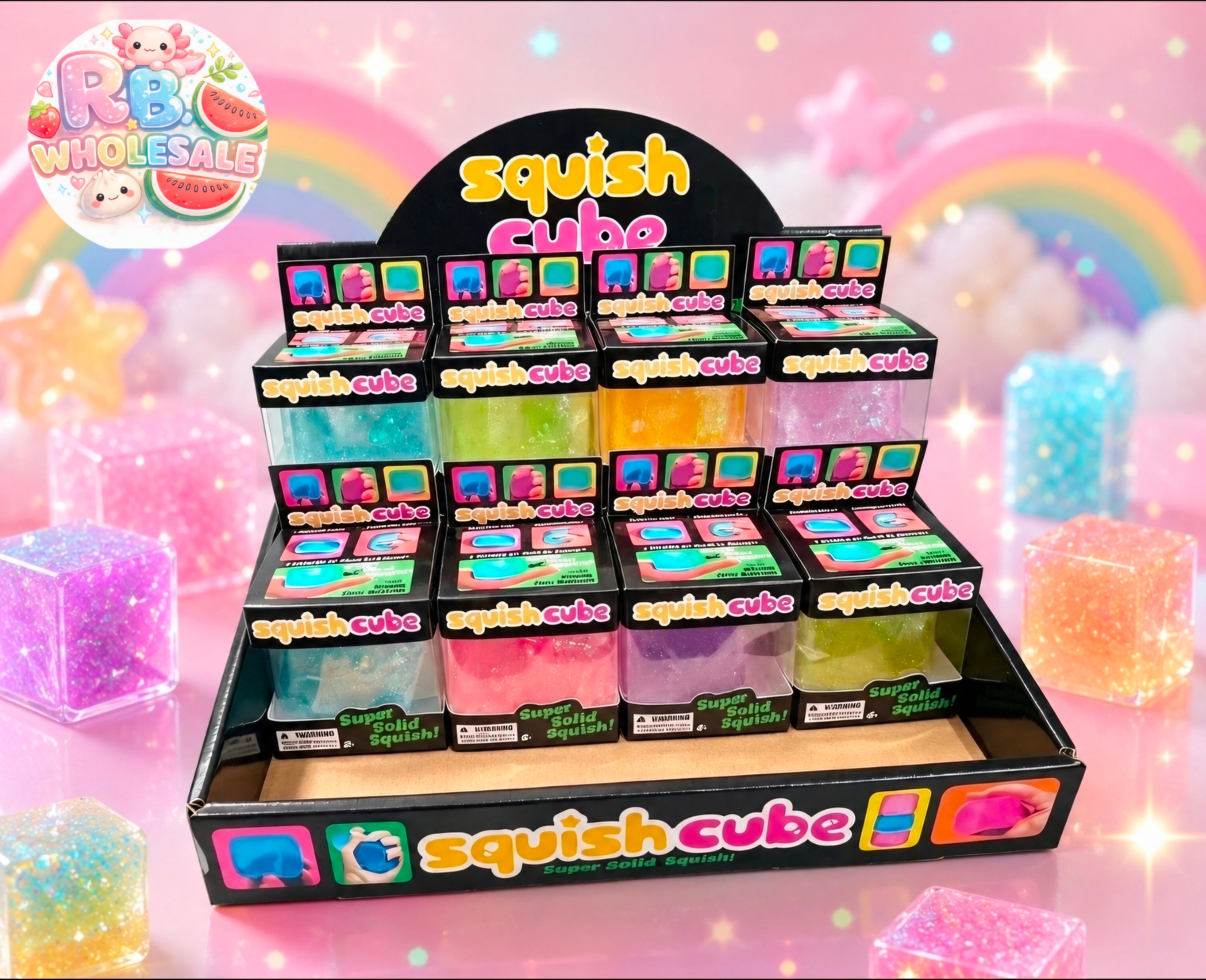 12pc Glitter Cube