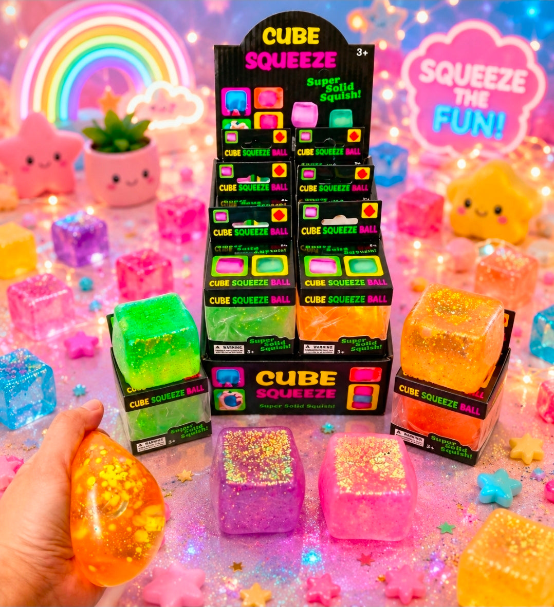 12pc GLITTER CUBE