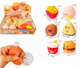 12pc Fast Food bubble toy