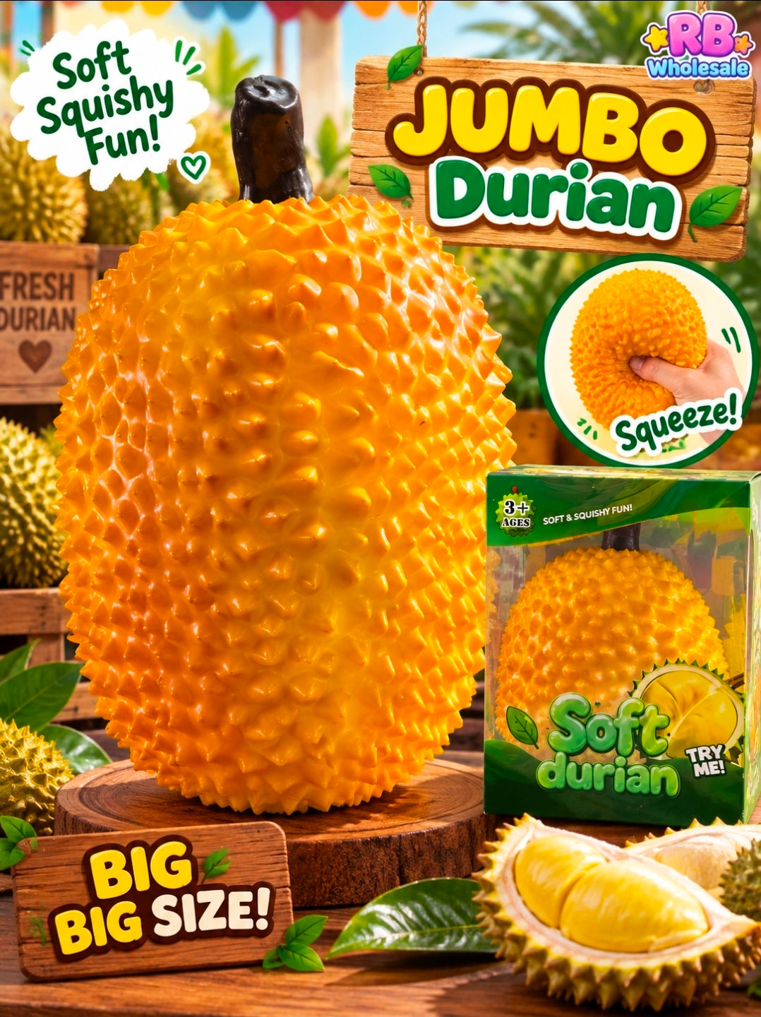 2pc XL Jumbo Durian