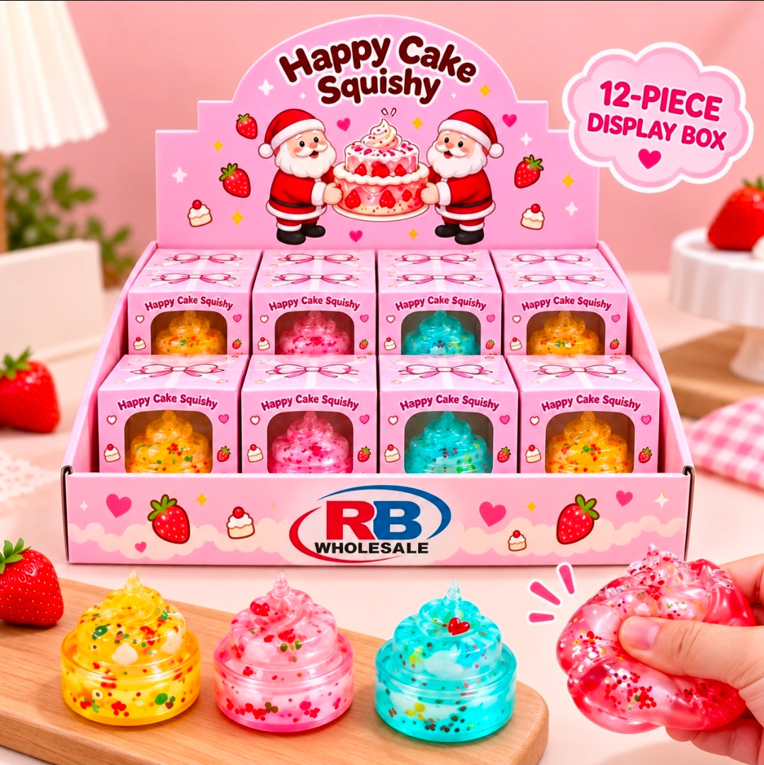 12pc Happy Cake Squishy 🎂