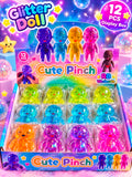 12pc Big Glitter Doll