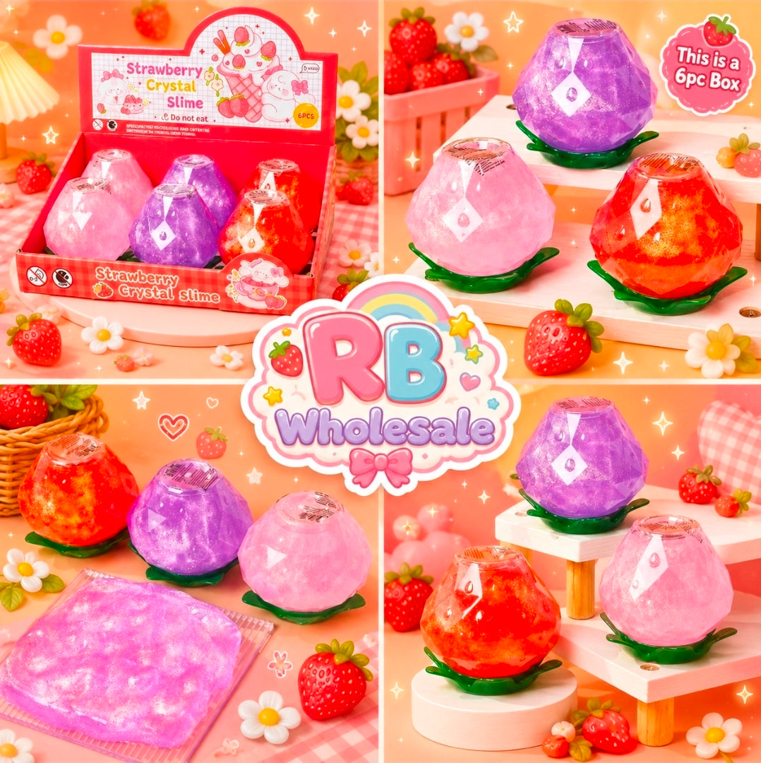 6PS STRAWBERRY SLIME