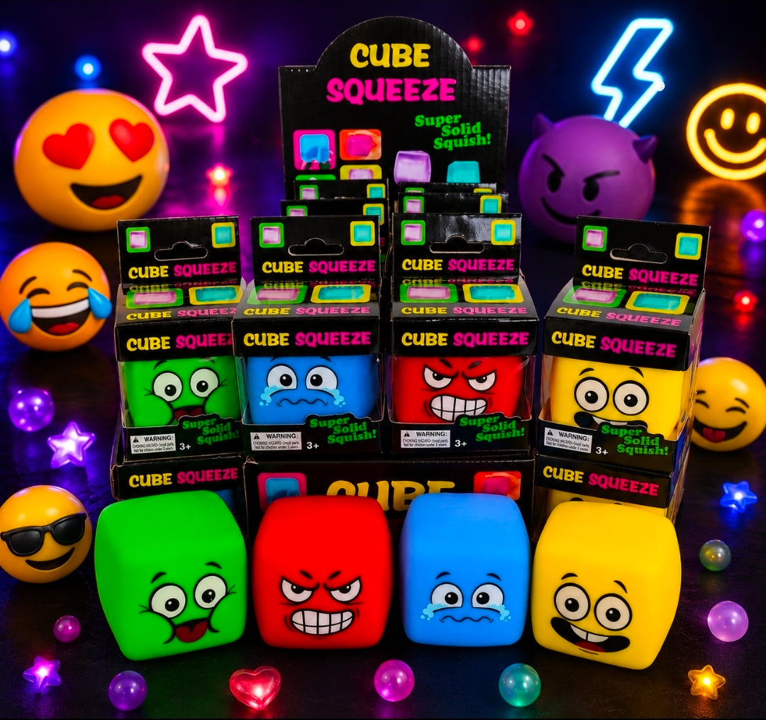 12pc Face Emoji cube