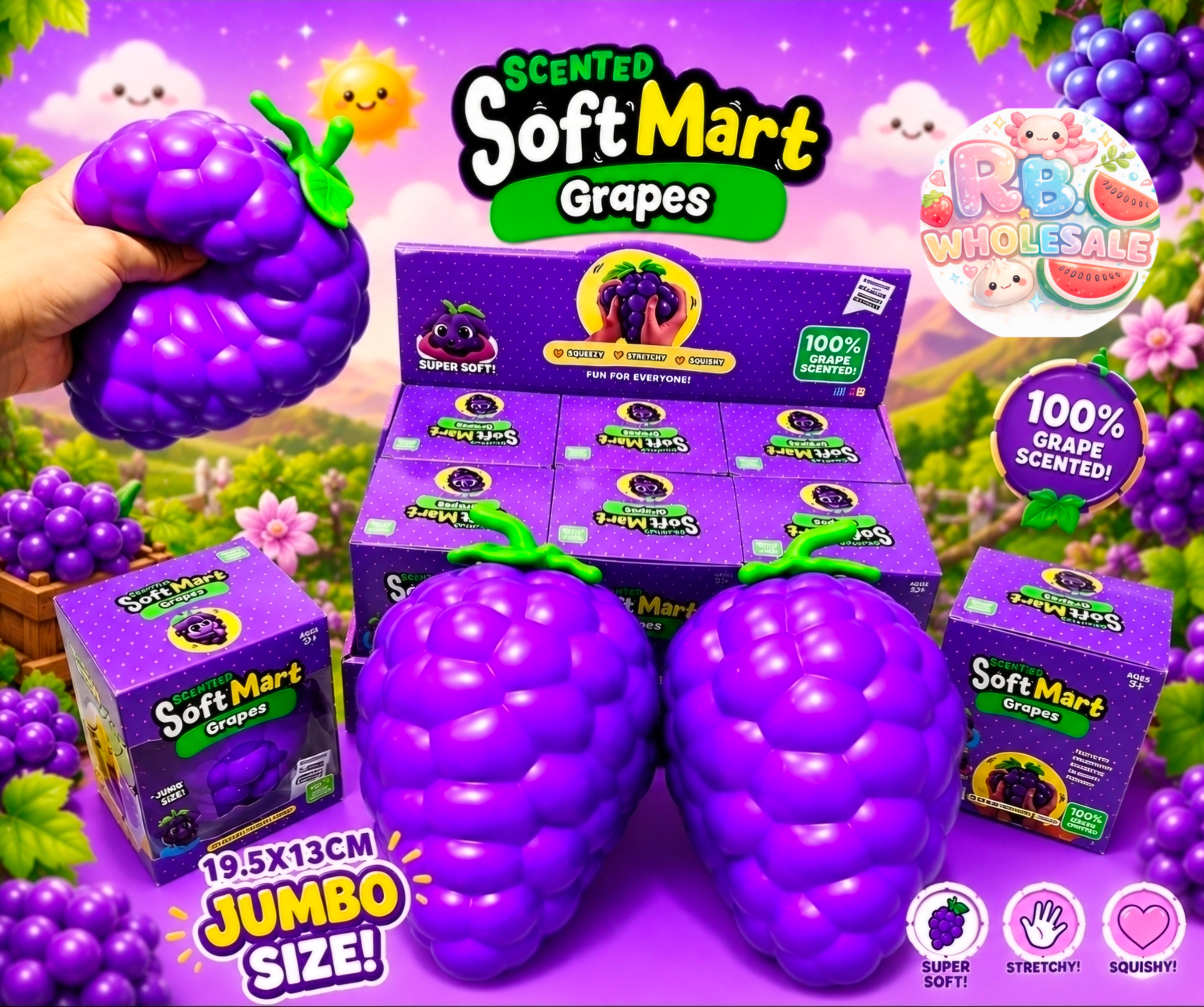 6pc Big Scented Grape 🍇