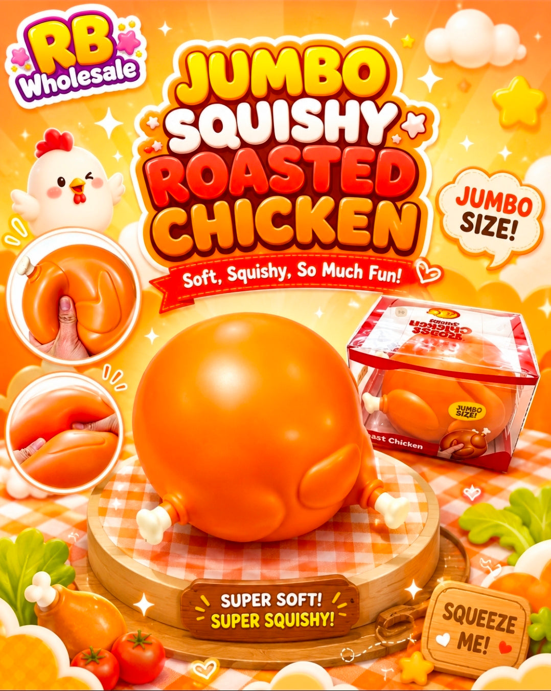 3pc Roast Chicken 🍗