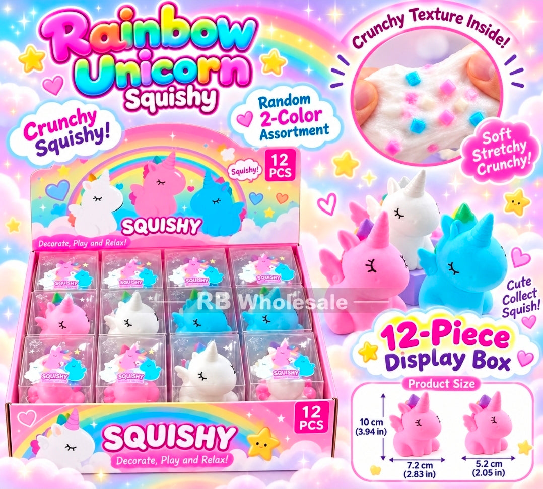 12pc Cute Crunchy Unicorn 🦄