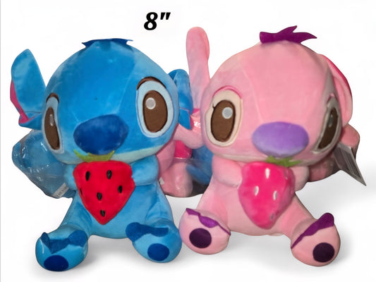8" alien strawberry plushie