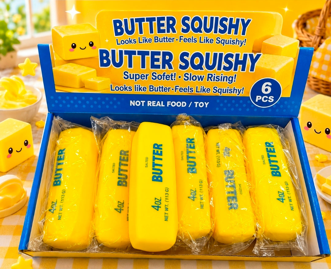 12pc Yellow Squishy Butter